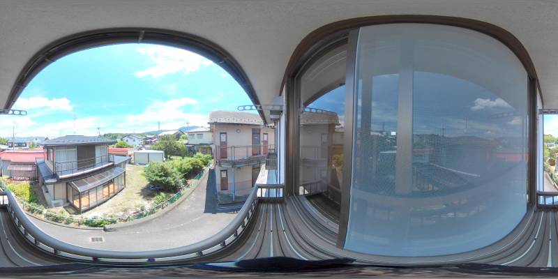 パノラマ画像バルコニー