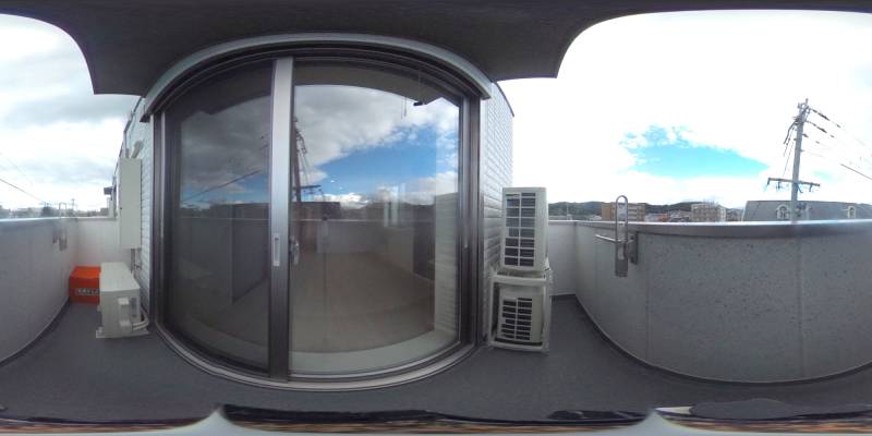 パノラマ画像バルコニー