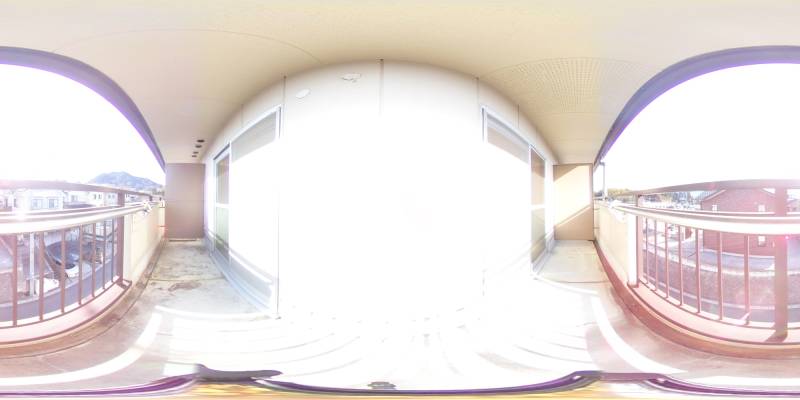 パノラマ画像バルコニー