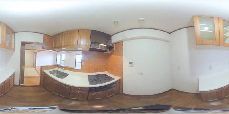 パノラマ画像キッチン