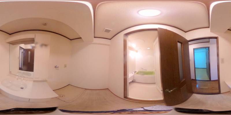 パノラマ画像洗面所