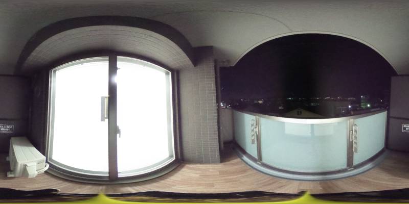 パノラマ画像バルコニー