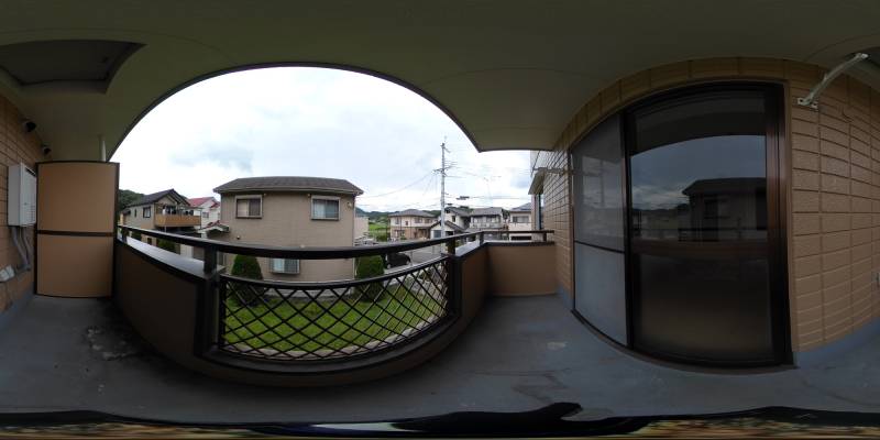 パノラマ画像バルコニー