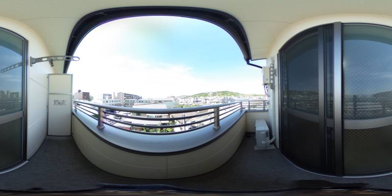 パノラマ画像バルコニー