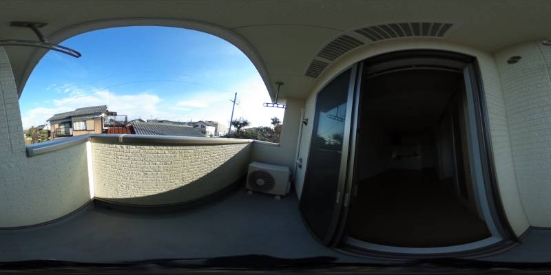 パノラマ画像バルコニー