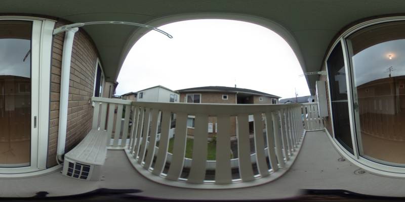 パノラマ画像バルコニー