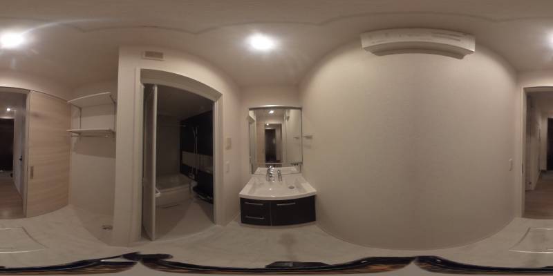 パノラマ画像洗面所