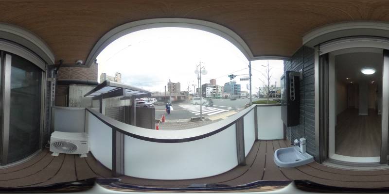 パノラマ画像バルコニー