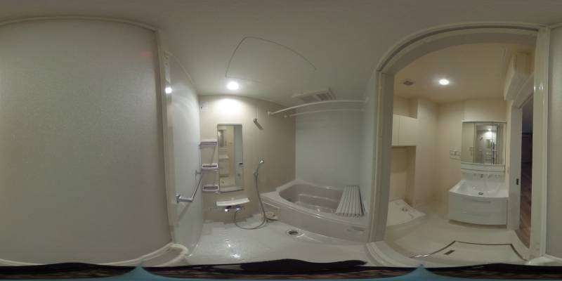 パノラマ画像バスルーム
