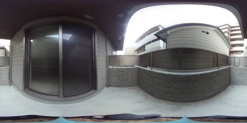 パノラマ画像バルコニー