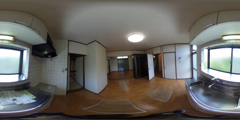 パノラマ画像キッチン