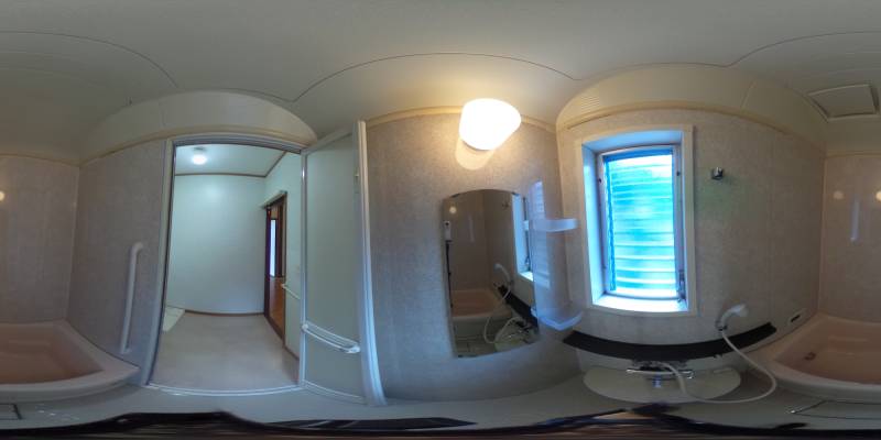 パノラマ画像バスルーム