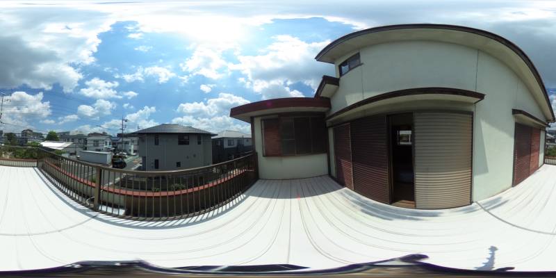 パノラマ画像バルコニー