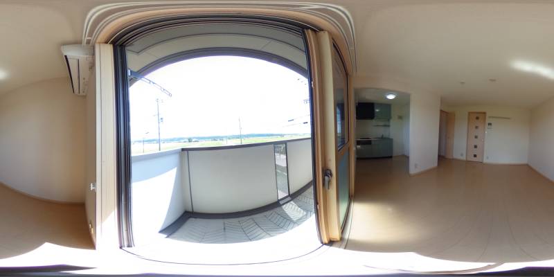 パノラマ画像バルコニー