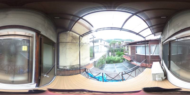 パノラマ画像バルコニー