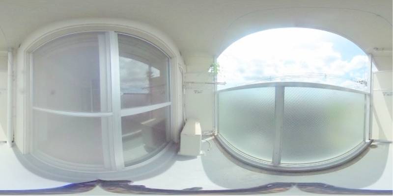 パノラマ画像バルコニー