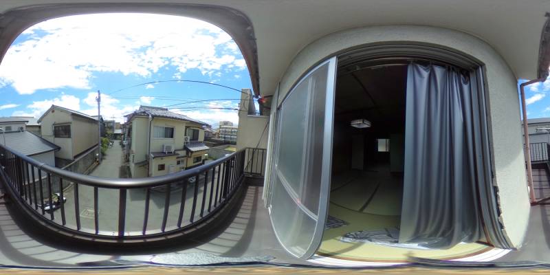 パノラマ画像バルコニー