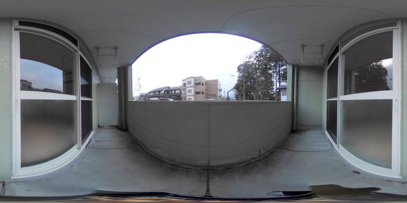 パノラマ画像バルコニー