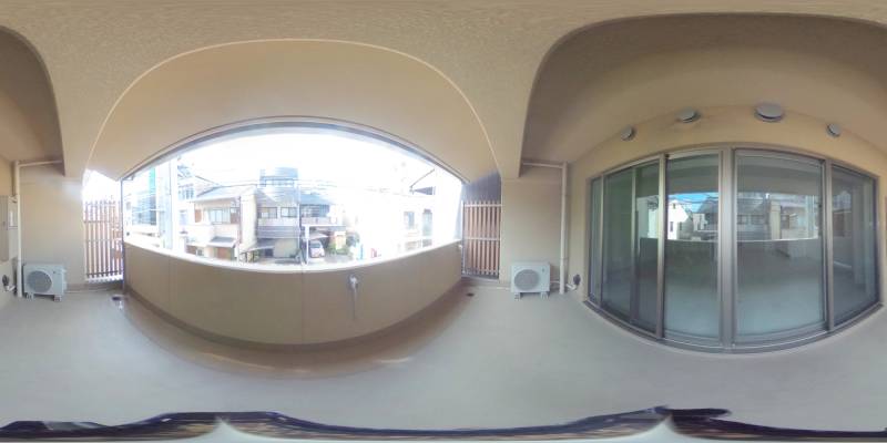 パノラマ画像バルコニー