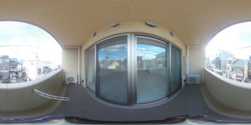 パノラマ画像バルコニー