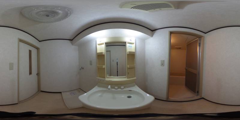 パノラマ画像洗面所