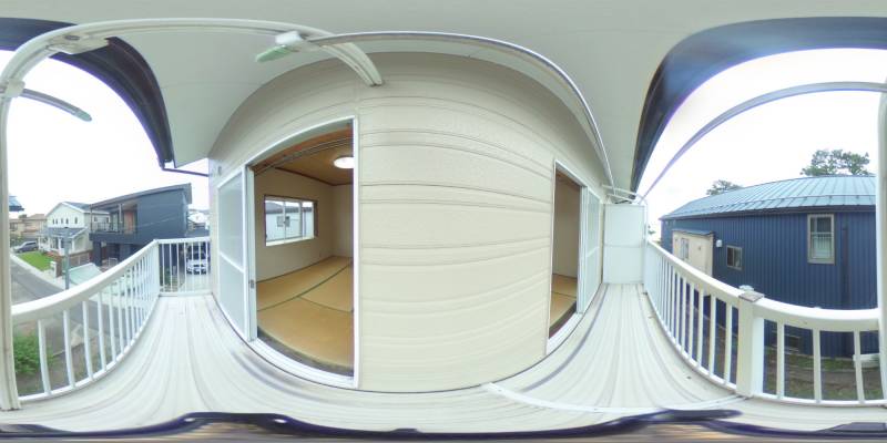 パノラマ画像バルコニー