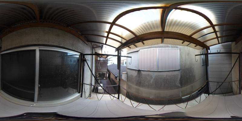 パノラマ画像バルコニー