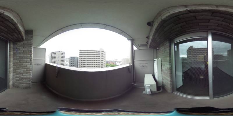 パノラマ画像バルコニー