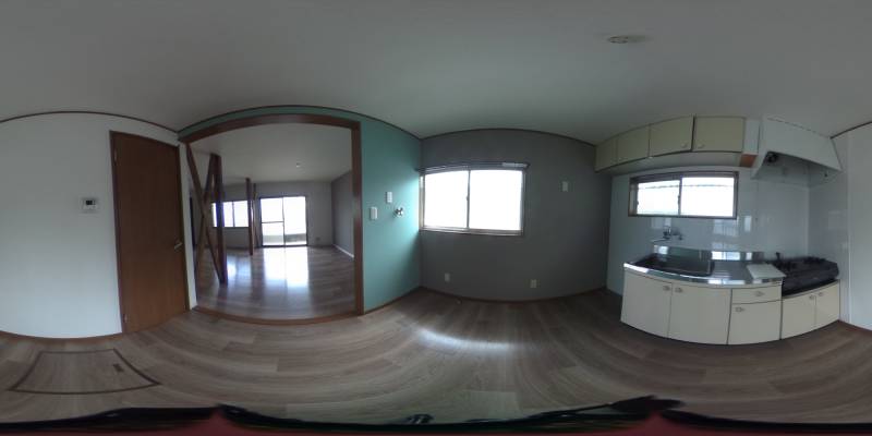 パノラマ画像キッチン