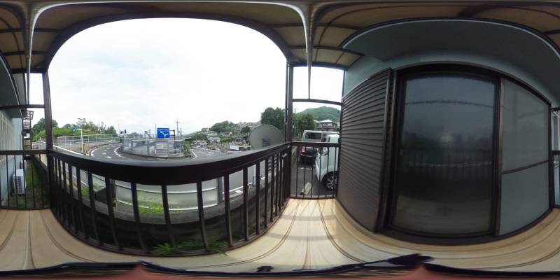 パノラマ画像バルコニー