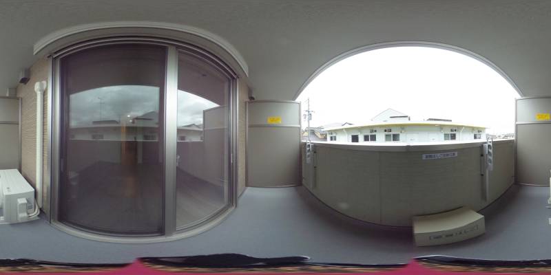 パノラマ画像バルコニー