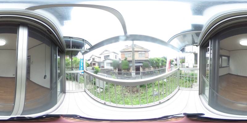 パノラマ画像バルコニー
