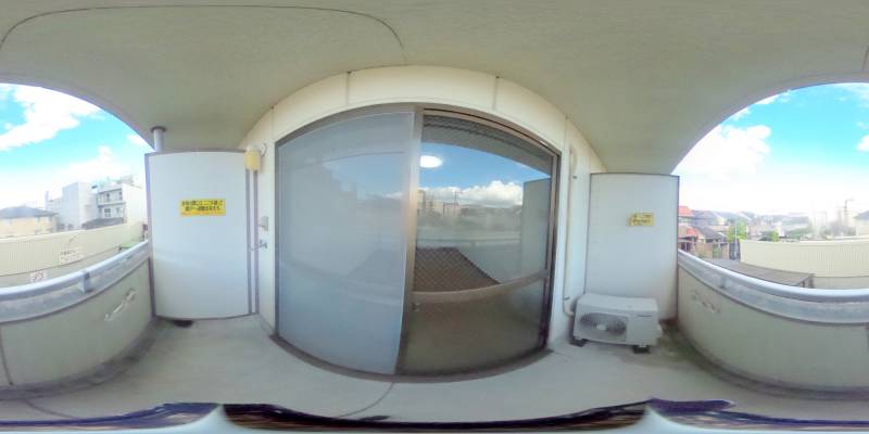パノラマ画像バルコニー