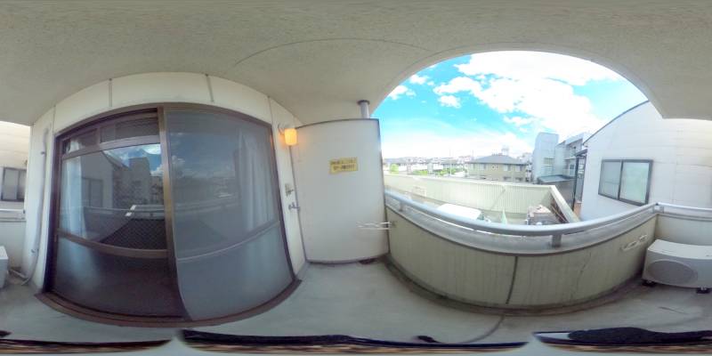 パノラマ画像バルコニー