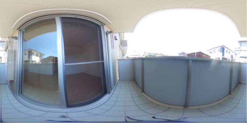 パノラマ画像バルコニー