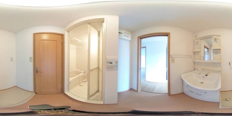 パノラマ画像洗面所