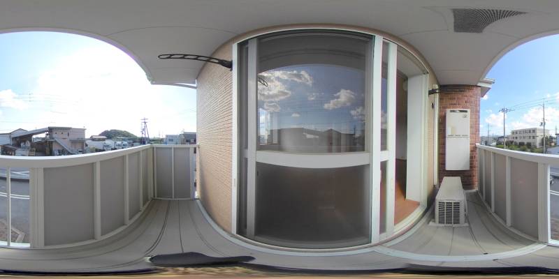 パノラマ画像バルコニー