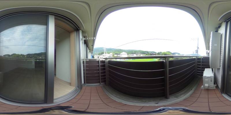 パノラマ画像バルコニー