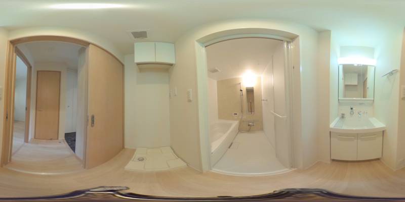 パノラマ画像洗面所