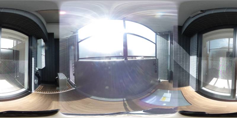 パノラマ画像バルコニー