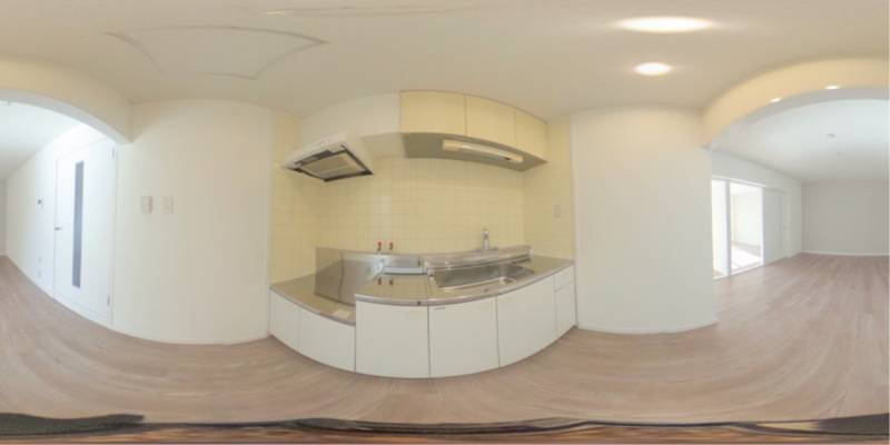パノラマ画像キッチン