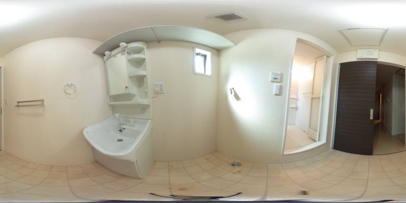 パノラマ画像洗面所