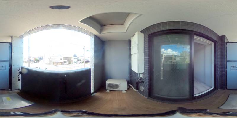 パノラマ画像バルコニー