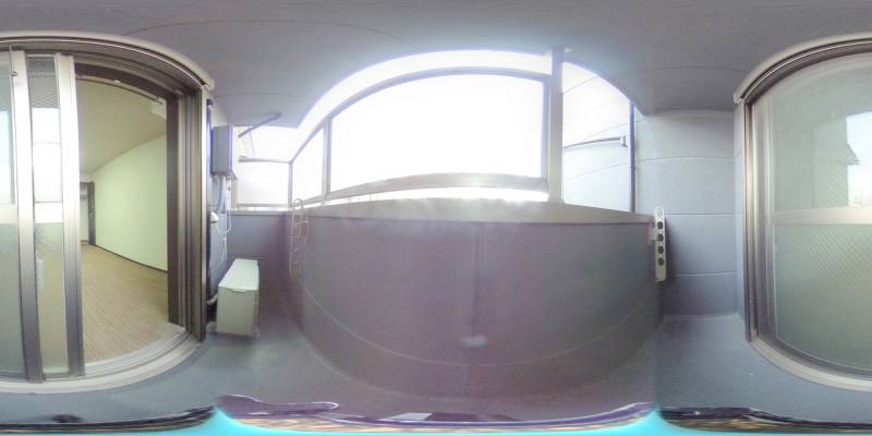 パノラマ画像バルコニー