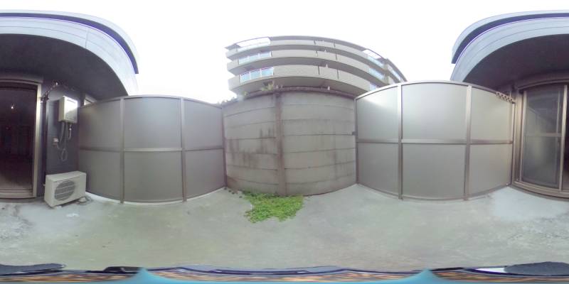 パノラマ画像バルコニー