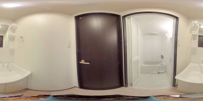 パノラマ画像洗面所