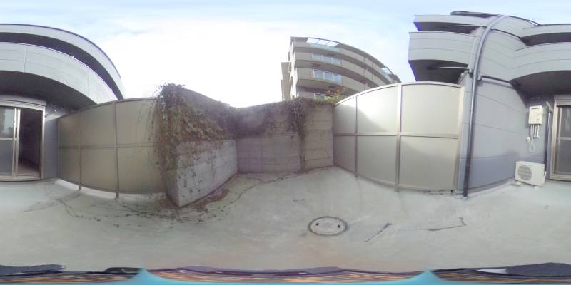 パノラマ画像バルコニー