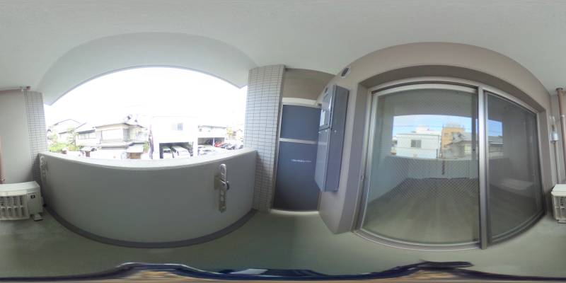 パノラマ画像バルコニー