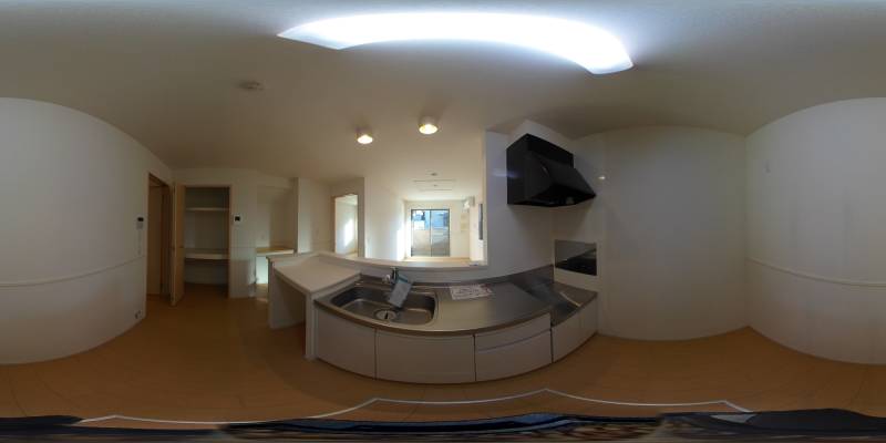 パノラマ画像キッチン