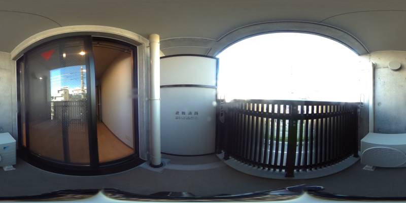 パノラマ画像バルコニー